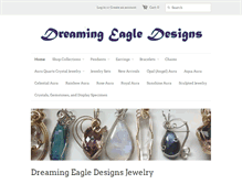 Tablet Screenshot of dreamingeagledesigns.com